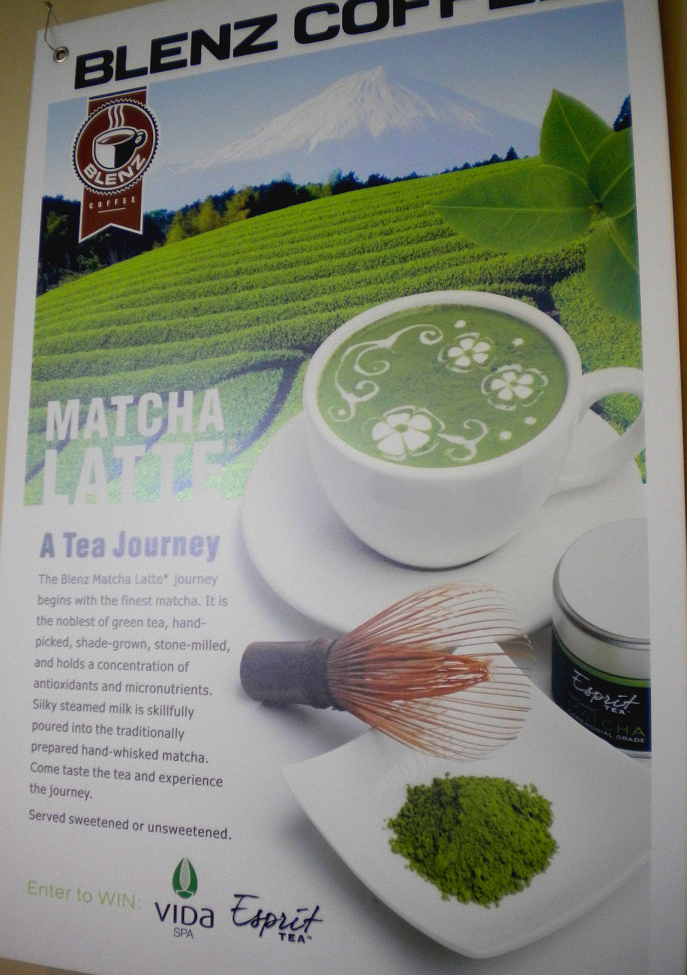 green tea poster
